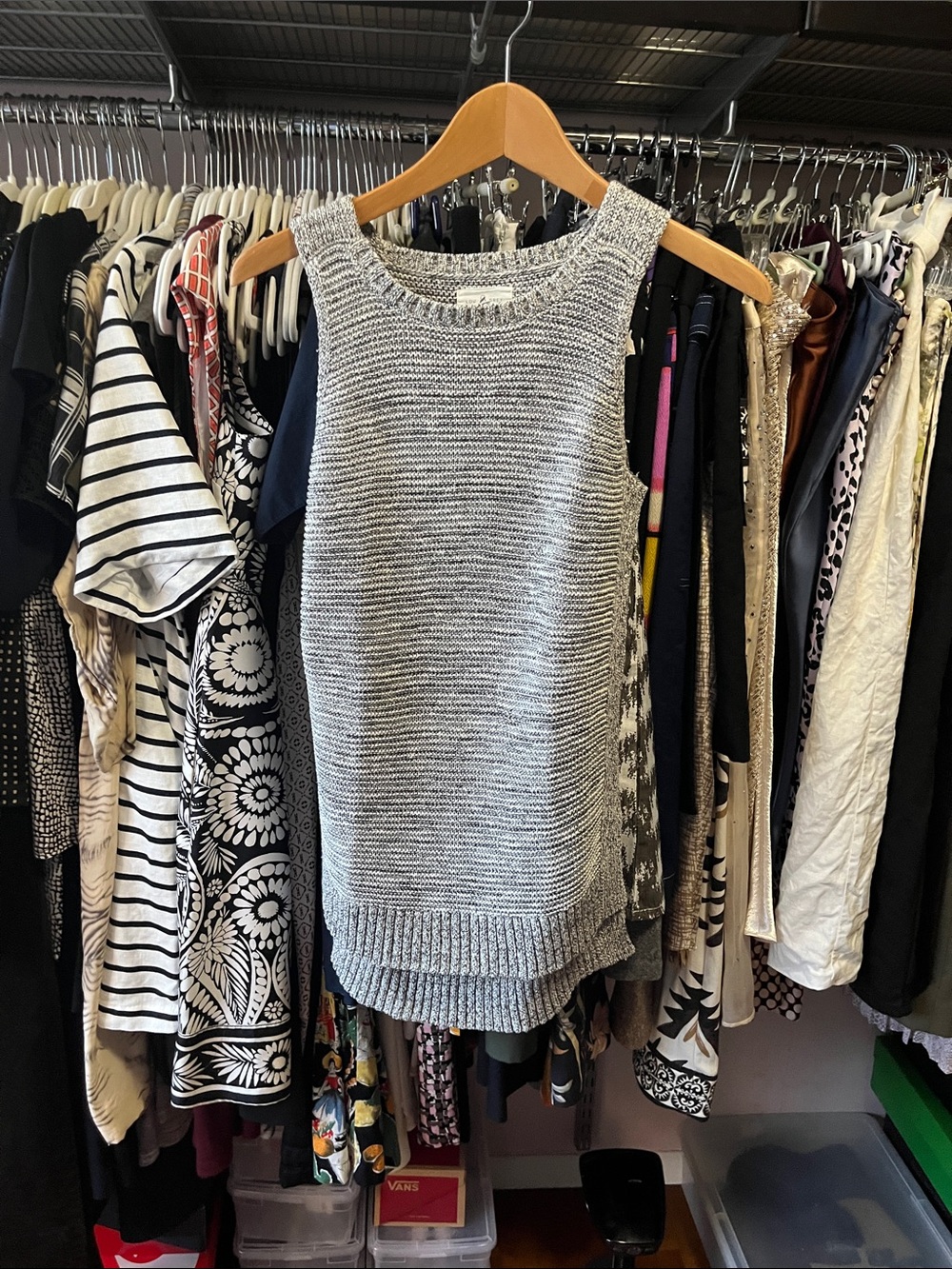 LOU & GREY TUNIC SLEEVELESS SWEATER SZ XS